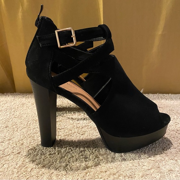 TOP Moda lovely 90 peep toe platform heels size 9 - Picture 2 of 10
